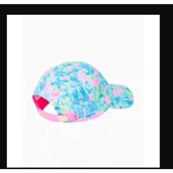 Lilly Pulitzer Run Around Hat Honda Classic NWT Travel Gold Outdoor Ball Cap main image 2